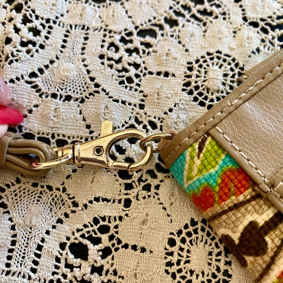 🔥Spartina Phone Wallet Linen & Leather Wristlet🔥 - Picture 10 of 12